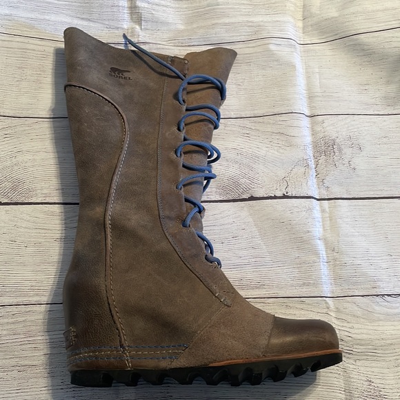 Sorel Cate The Great Wedge Size 10 Pebble - Picture 9 of 14